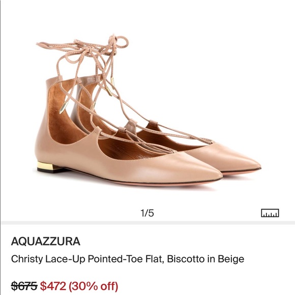 Aquazurra Christy lace-up flats - Picture 4 of 7